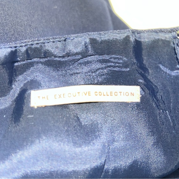 Anne Klein The Executive Collection Royal/Navy Blue Classic Pencil Skirt Size 4 - Picture 9 of 10